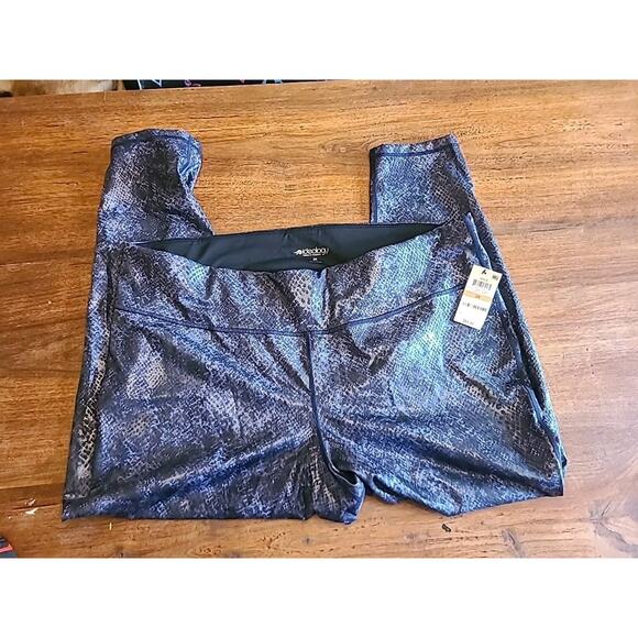 IDEOLOGY Women's Indigo Sea Animal Print High Waist Activewear Leggings Plus 3x - Picture 1 of 9